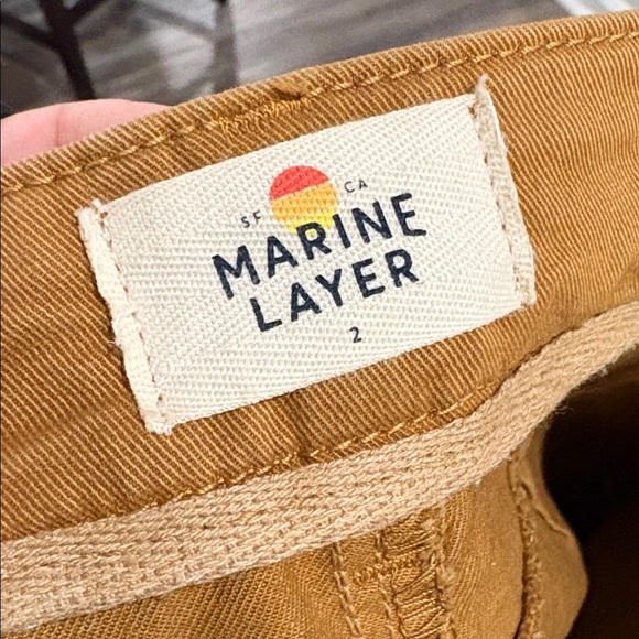 Marine Layer Bridget Wide Leg Pant in Mustard Yellow size 2 - Picture 5 of 6